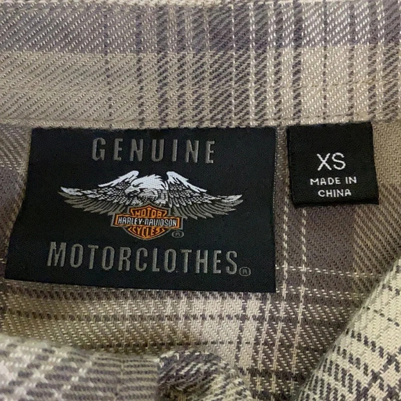 Genuine Harley Davidson Embroidered Flannel Shirt - Picture 4 of 9